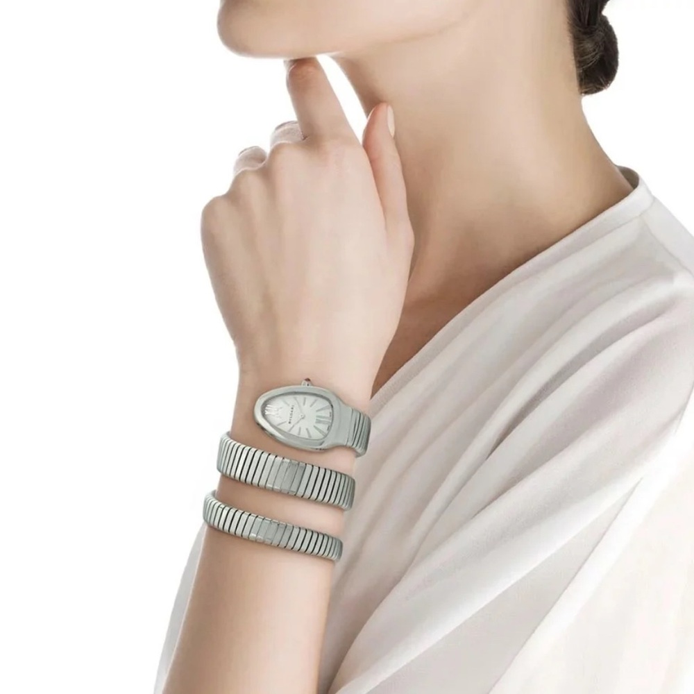 Bulgari Silver Serpenti Tubogas Watch - Picture 2 of 4